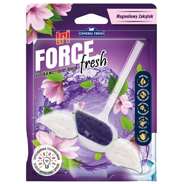 GENERAL zawieszka WC barw.MAGNOLIA 40g TRI FORCE 