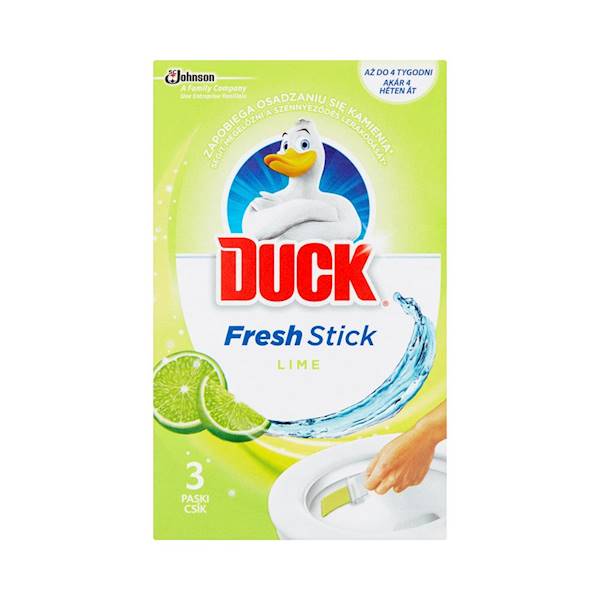 Duck Fresh Stick ŻELOWE PASKI do toalet 3szt LIME