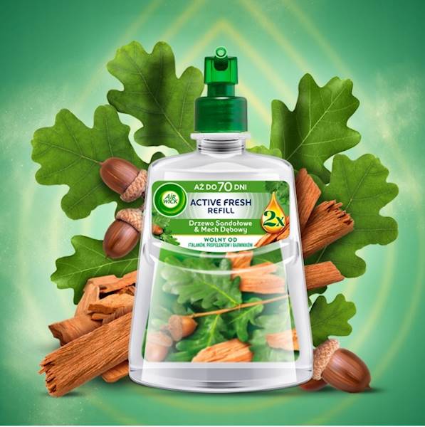 AIR WICK AF odśwież.228ml ZAPAS Drzew.Sandał.Mech 