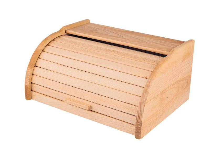 CHLEBAK DREWNIANY z żaluzją DUŻY 39x18x29cm