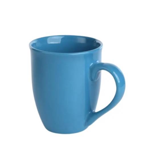 KUBEK 330ml z uchem BARYŁKA niebieski