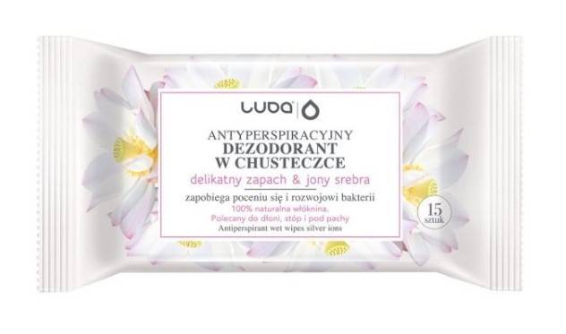 LUBA dezodorant w chusteczce JONY SREBRA 15szt
