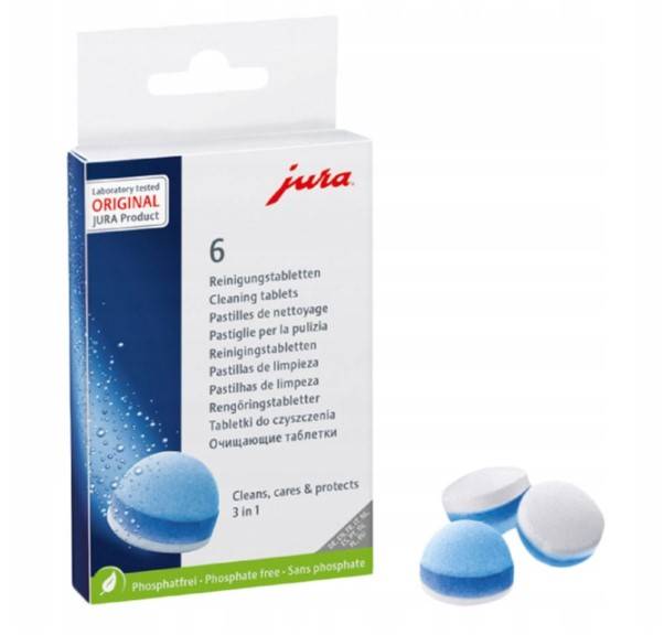Tabletki czyszczące do ekspresów JURA 3-faz 6szt