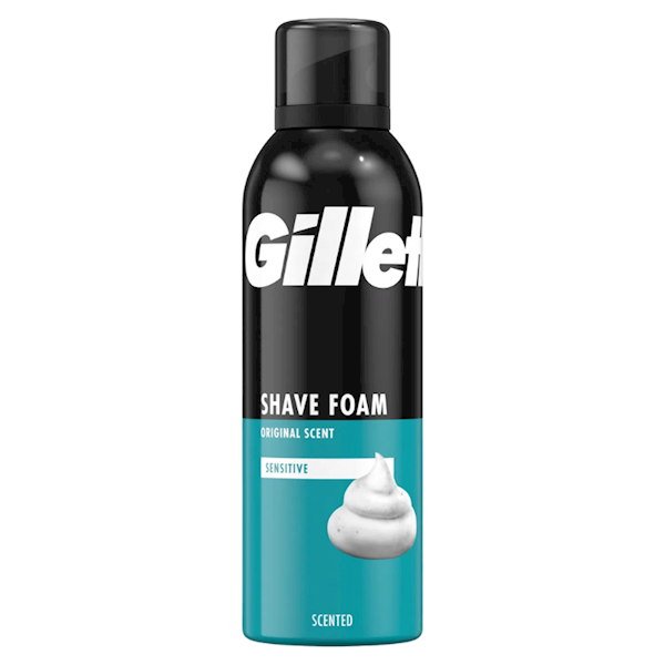 GILLETTE pianka do golenia 200ml SENSITIVE