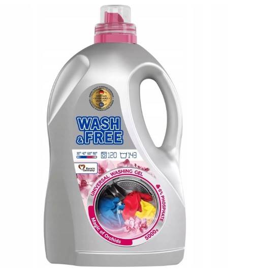 WASH & FREE ŻEL do prania 5kg 143P UNIVERSAL Orch.