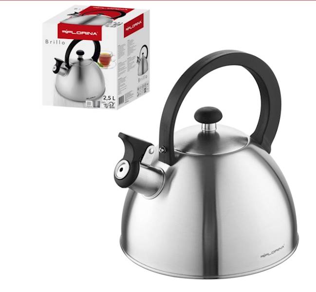 CZAJNIK 2,5L nierdzewny Florina BRILLO 