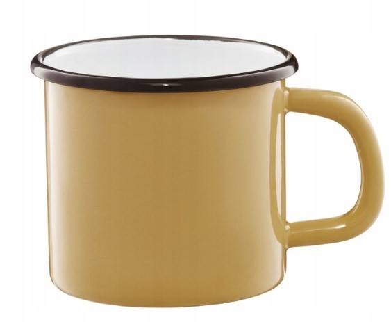 KUBEK 9cm 0,5L EMALIOWANY ŻÓŁTY