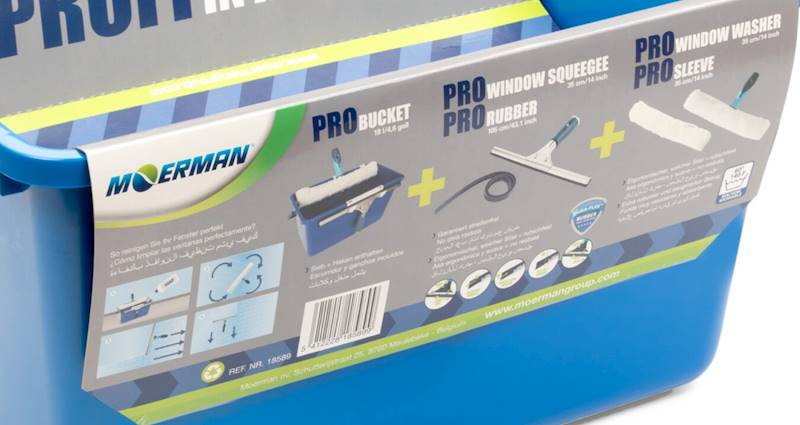 ZESTAW MOERMAN do mycia szyb wiadro+myjka+ściagacz