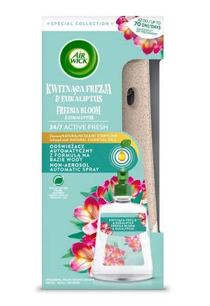 AIR WICK odświeżacz 228ml URZĄDZENIE Frezja Eukali