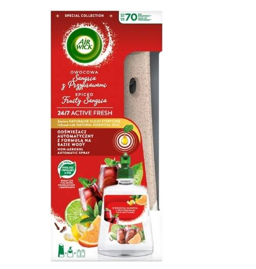 AIR WICK odświeżacz 228ml URZĄDZENIE Owoc.Sangria