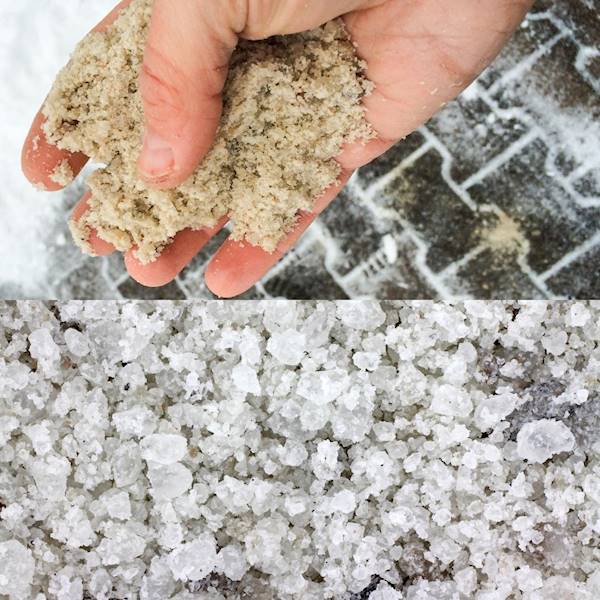 PIASEK Z SOLĄ mieszanka do posypywania ulic 25kg