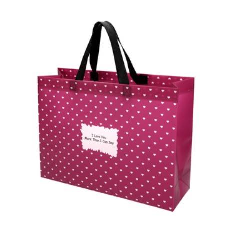 Torba na zakupy 38x28x12cm SPRING 11715 Burgund