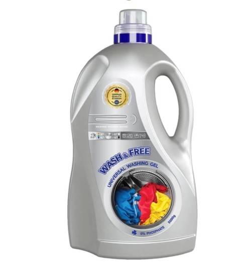 WASH & FREE ŻEL do prania 5kg 143P UNIVERSAL Cryst