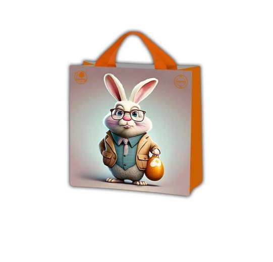 TORBA KRÓLICZEK Z PREZENTEM 26x26x12cm
