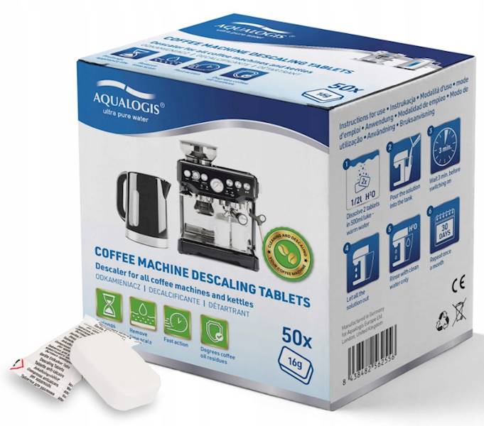 TABLETKI do odkamieniania 50szt EKSPRESU AQUALOGIS