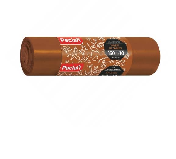WORKI 160L 10szt Paclan SEGREGACJA  BRĄZOWE /15/