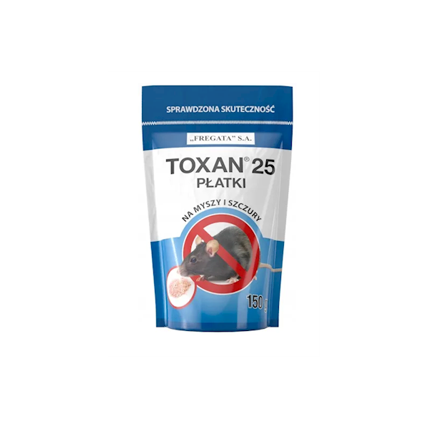 TOXAN 25 - płatki 150g środek gryzoniobójczy 