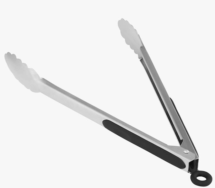 SZCZYPCE KUCHENNE 35cm metal.czarne uchwyty 811004