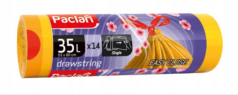 WORKI 35L 14szt ŻÓŁTE + TAŚMA zapachowe Paclan