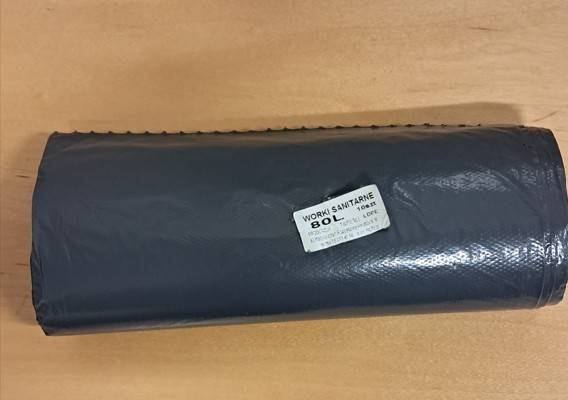 WORKI 80L 10szt LDPE czarne 58x90    /50/