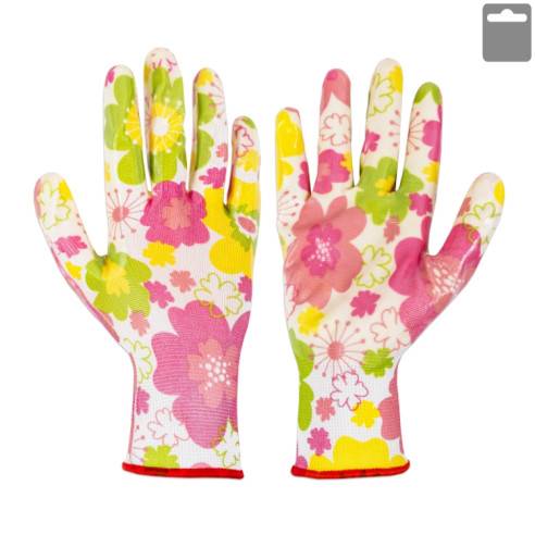 RĘKAWICE ochronne - 6 (XS) 1-para FLOWERS 7994