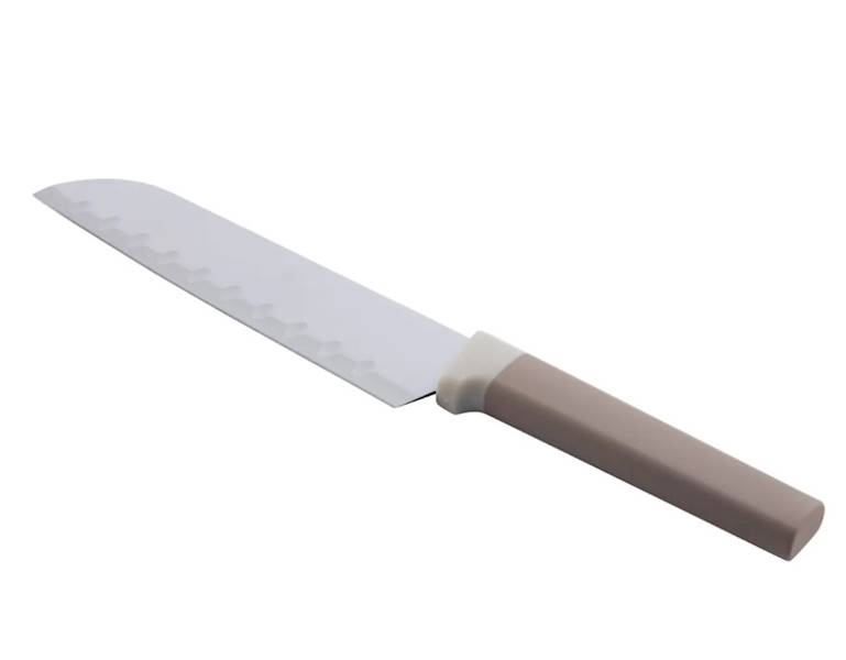 NÓŻ 18cm SANTOKU french TAUPE