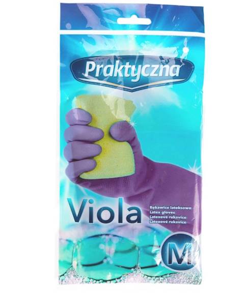 RĘKAWICE lateksowe  - M - VIOLA Praktyczna -1 para