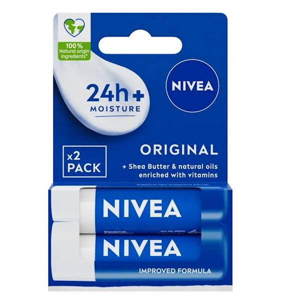 NIVEA pomadka do ust DUOPAK 2x48g