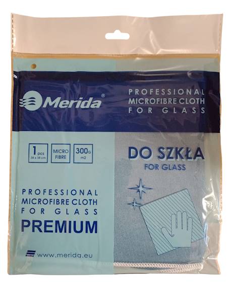 ŚCIERKA MIKROFIBRA DO SZKŁA 38x38cm PREMIUM SRL016