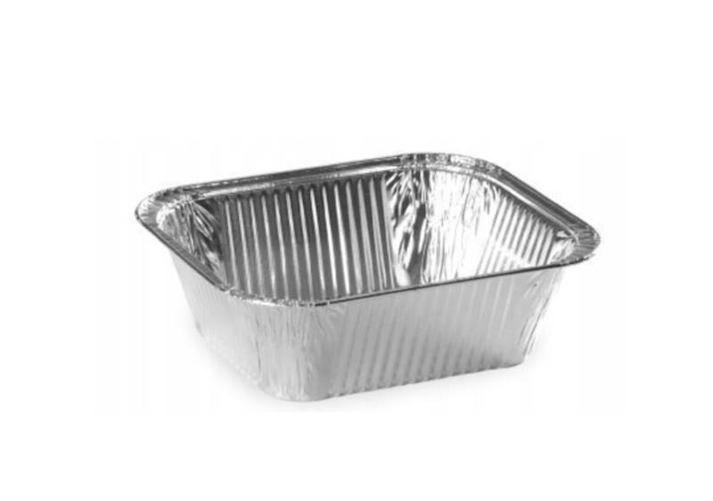 FOREMKA aluminiowa 490ml - 100szt prostokątna 