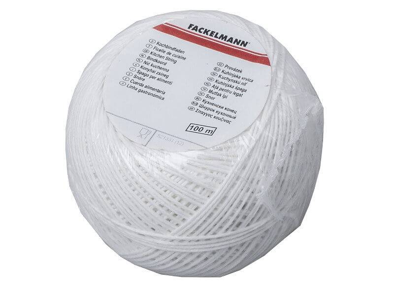 NIĆ kuchenna 100m BIAŁA sznurek