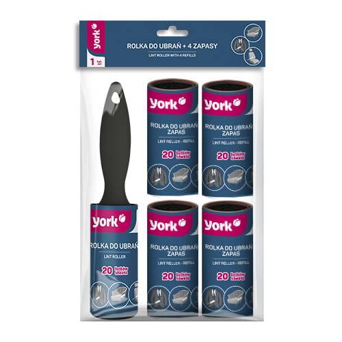 ROLKA DO UBRAŃ  + 4 zapasowe wkłady YORK 6802