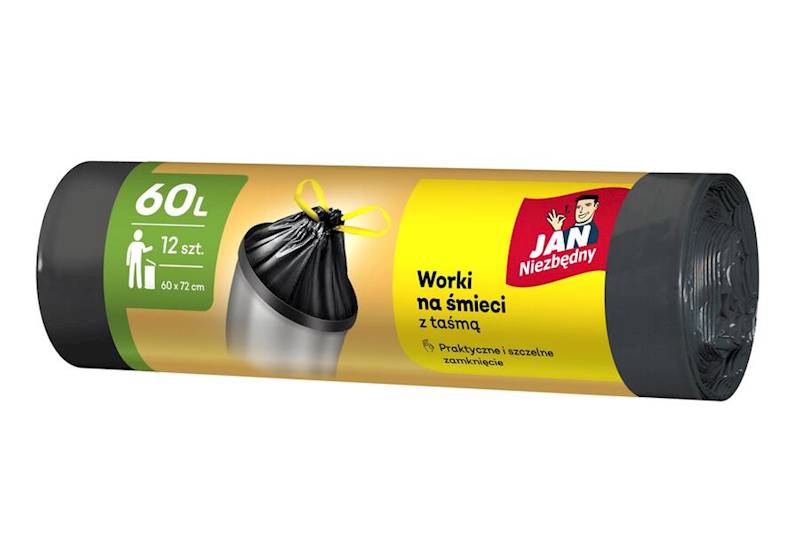 WORKI 60L 12szt HDPE CLASSIC z taśmą Jan Niezbędny