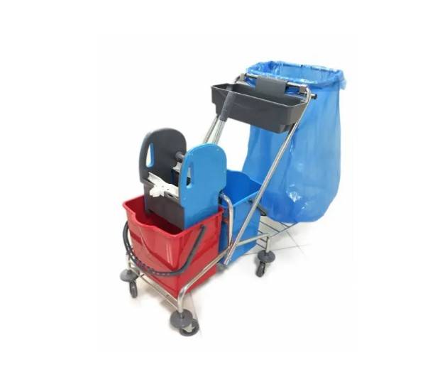 WÓZEK DO SPRZĄTANIA 2x18L BCK759 CHROM