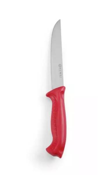 NÓŻ 15cm HACCP rzeźniczy CZERWONY do mięsa 842423