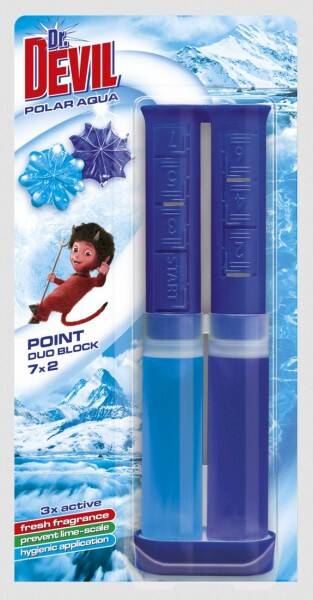 DR DEVIL punktowy żel do WC 65ml POLAR AQUA