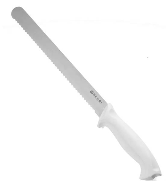 NÓŻ DO CHLEBA 25cm HACCP BIAŁY pieczywo 84355