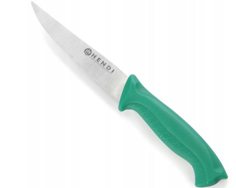 NÓŻ 10cm UNIWERSALNY HACCP ZIELONY warzywa 842119
