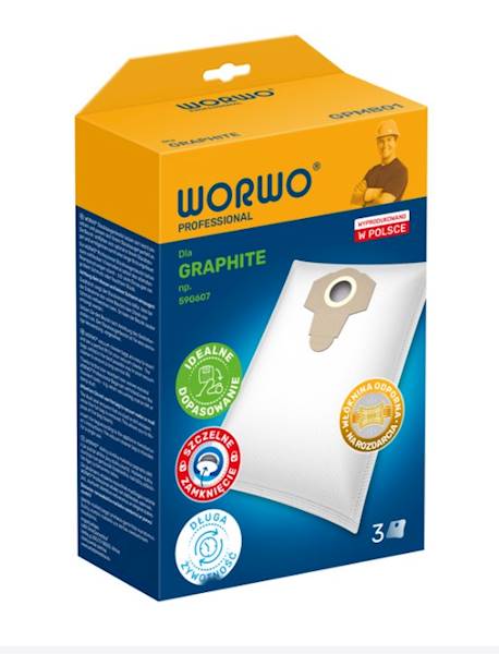 WORKI do odkurz. 3szt GPMB01  Graphite 59G607