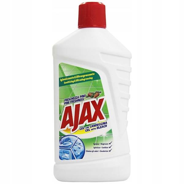 AJAX GEL pł.uniwersalny 1L z wybielaczem PINE