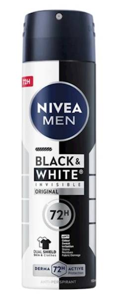 NIVEA MEN dezodorant 150ML BLACK&WHITE INVISIBLE 