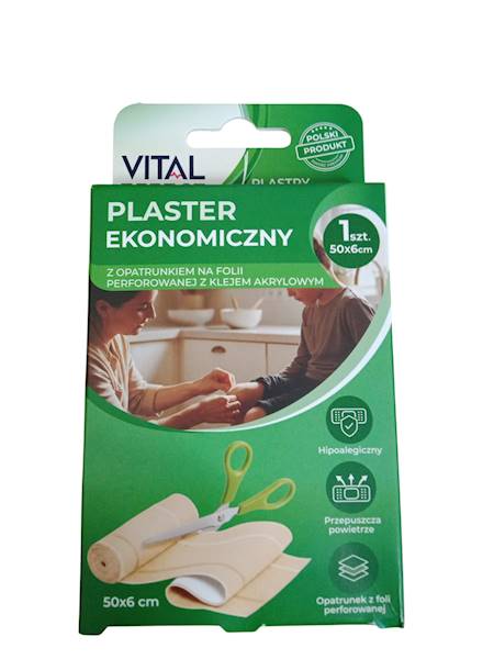 PLASTRY Ekonomiczne do cięcia 50/6cm VITAL EFFECT