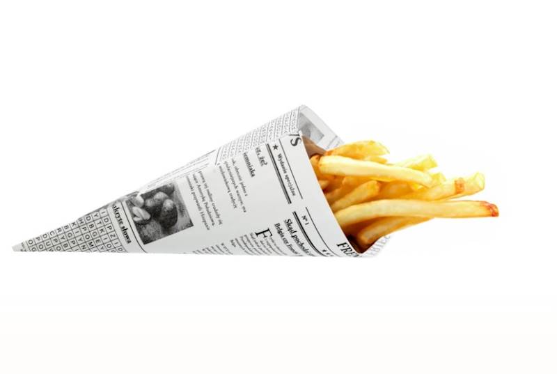TOREBKA ROŻEK na frytki - 200szt  180x180mm