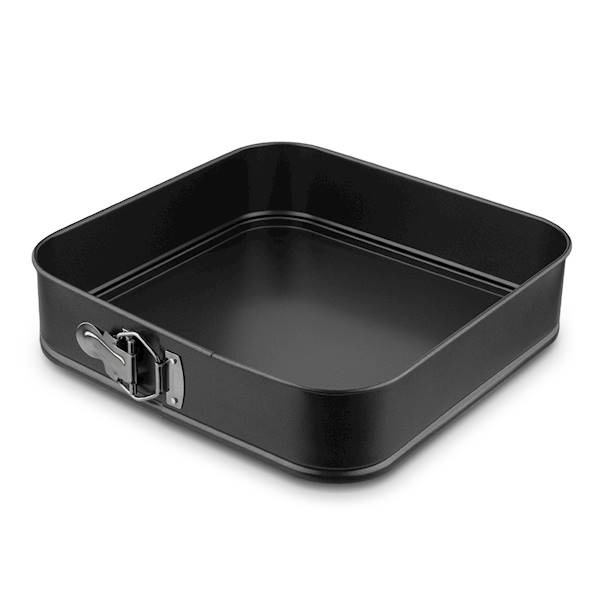 TORTOWNICA kwadratowa 28x28cm czarna non-stick
