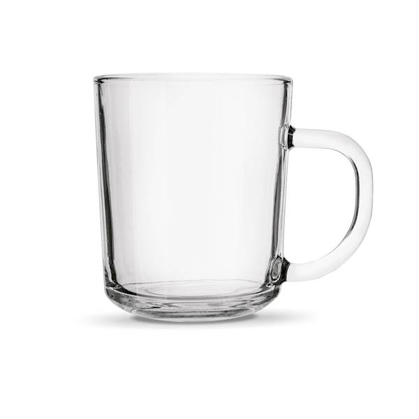 KPL KUBKÓW 230ml - 6szt z uchem szklanych przeź.TD