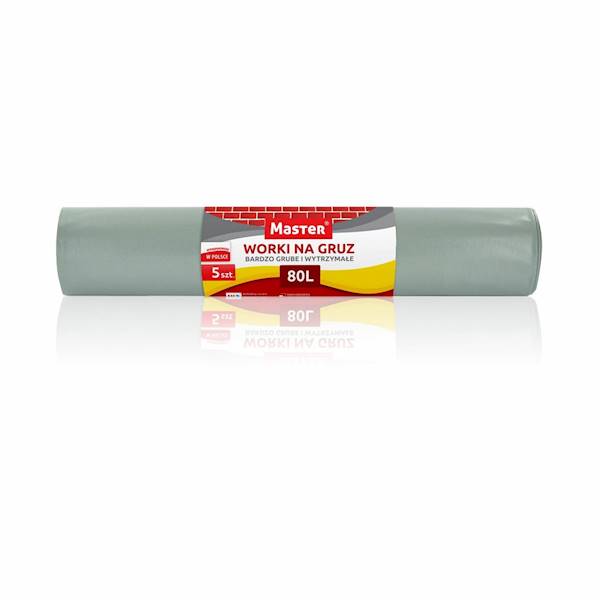 WORKI NA GRUZ 80L 5szt szare MASTER   /15/