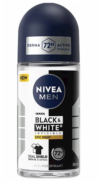 NIVEA MEN deo roll-on 50ml BLACK&WHITE EPIC NIGHT