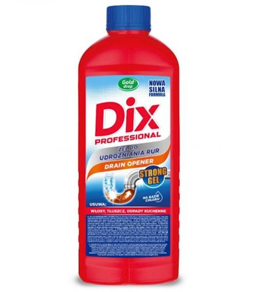DIX ŻEL do udrożniania rur 1L Professional