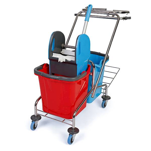 WÓZEK DO SPRZĄTANIA 2x25L CK760 CHROM