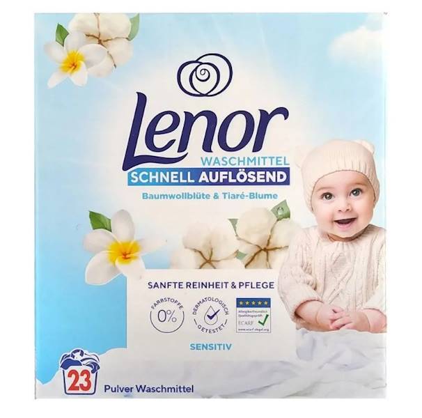 LENOR 1,265kg proszek SENSITIVE 23P dla niemowląt 